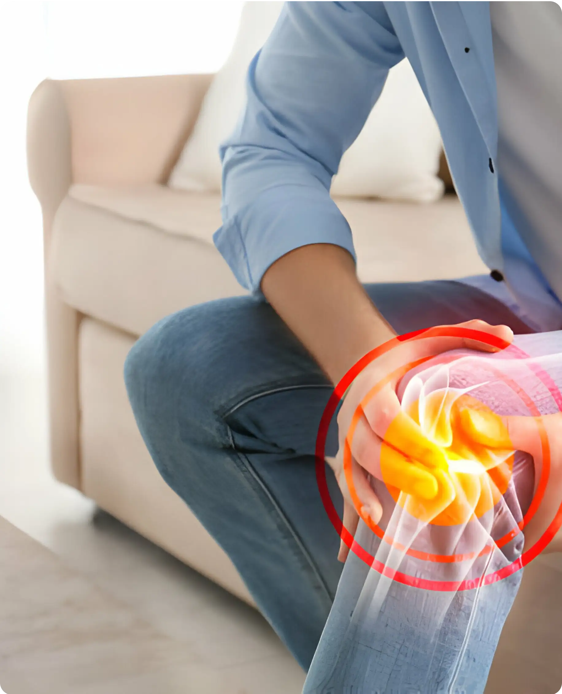 Imagem ilustrativa de dor no joelho